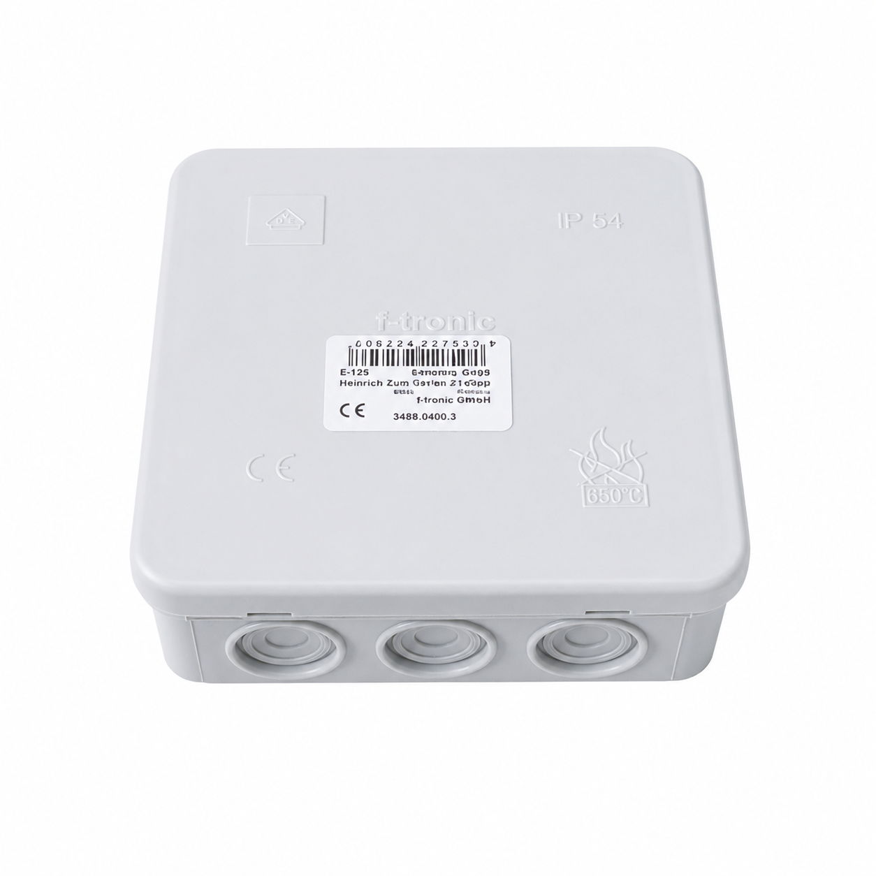 Kopp Feuchtraum Aufputz-Abzweigdose IP54/IP55 Verteilerdose Abzweigkasten Grau/Grün Elektroinstallation