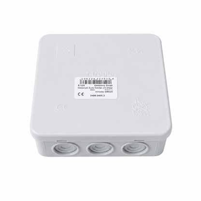 Kopp Feuchtraum Aufputz-Abzweigdose IP54/IP55 Verteilerdose Abzweigkasten Grau/Grün Elektroinstallation
