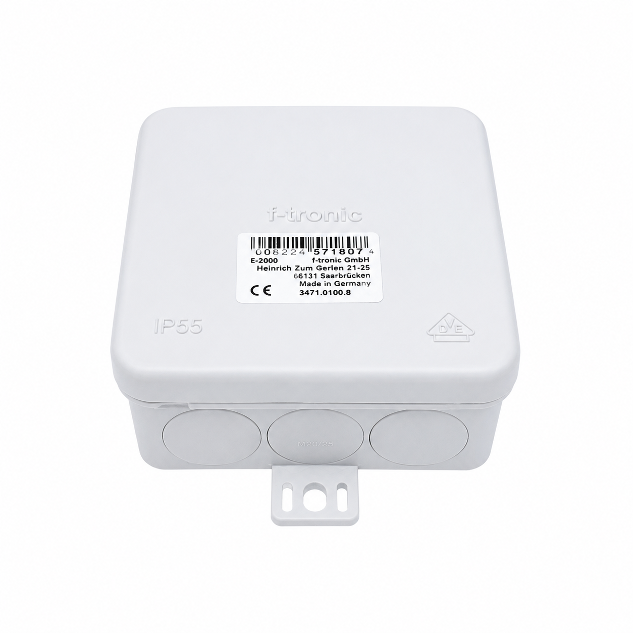 Kopp Feuchtraum Aufputz-Abzweigdose IP54/IP55 Verteilerdose Abzweigkasten Grau/Grün Elektroinstallation