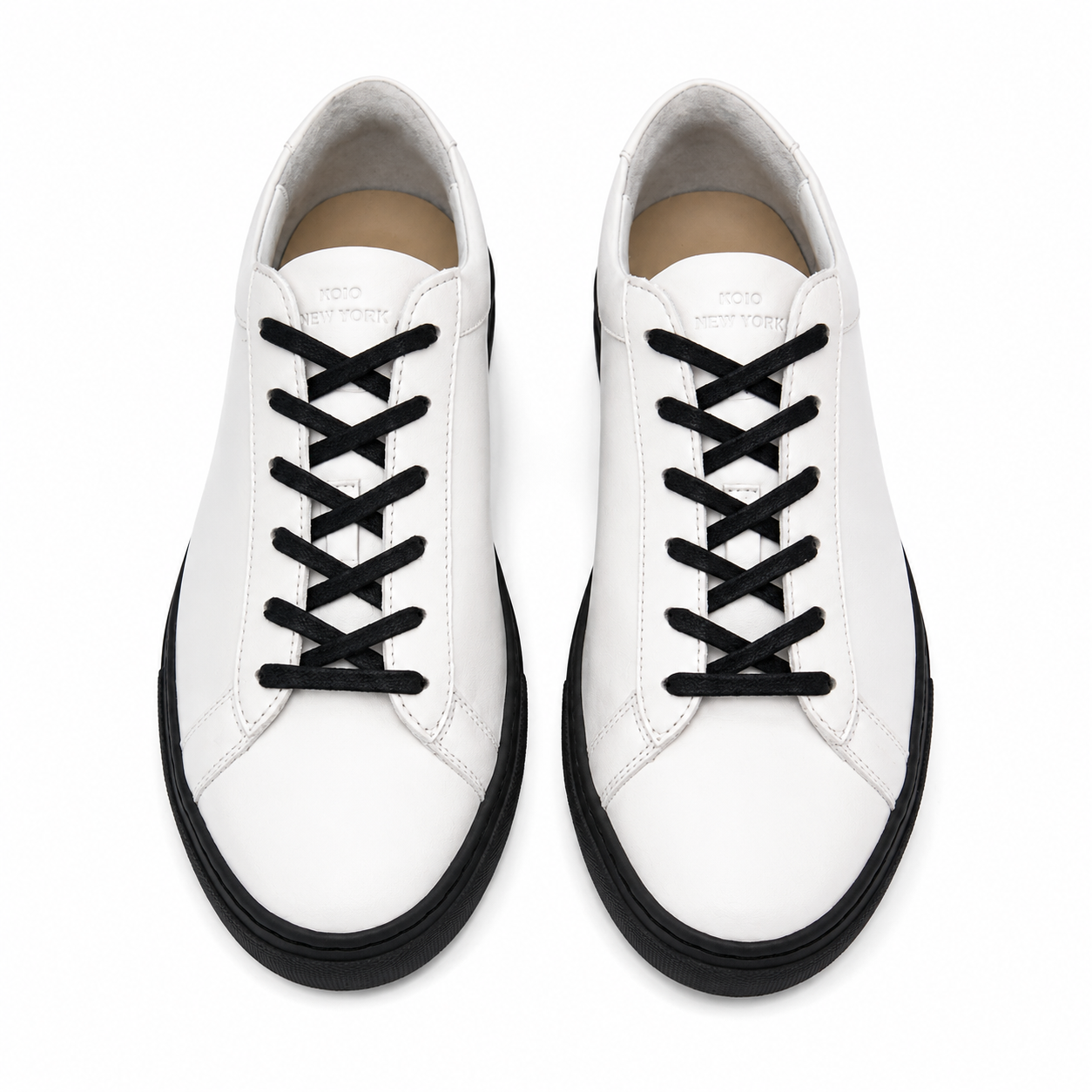 KOIO Herren Sneaker Capri White on Black, Gr. 42