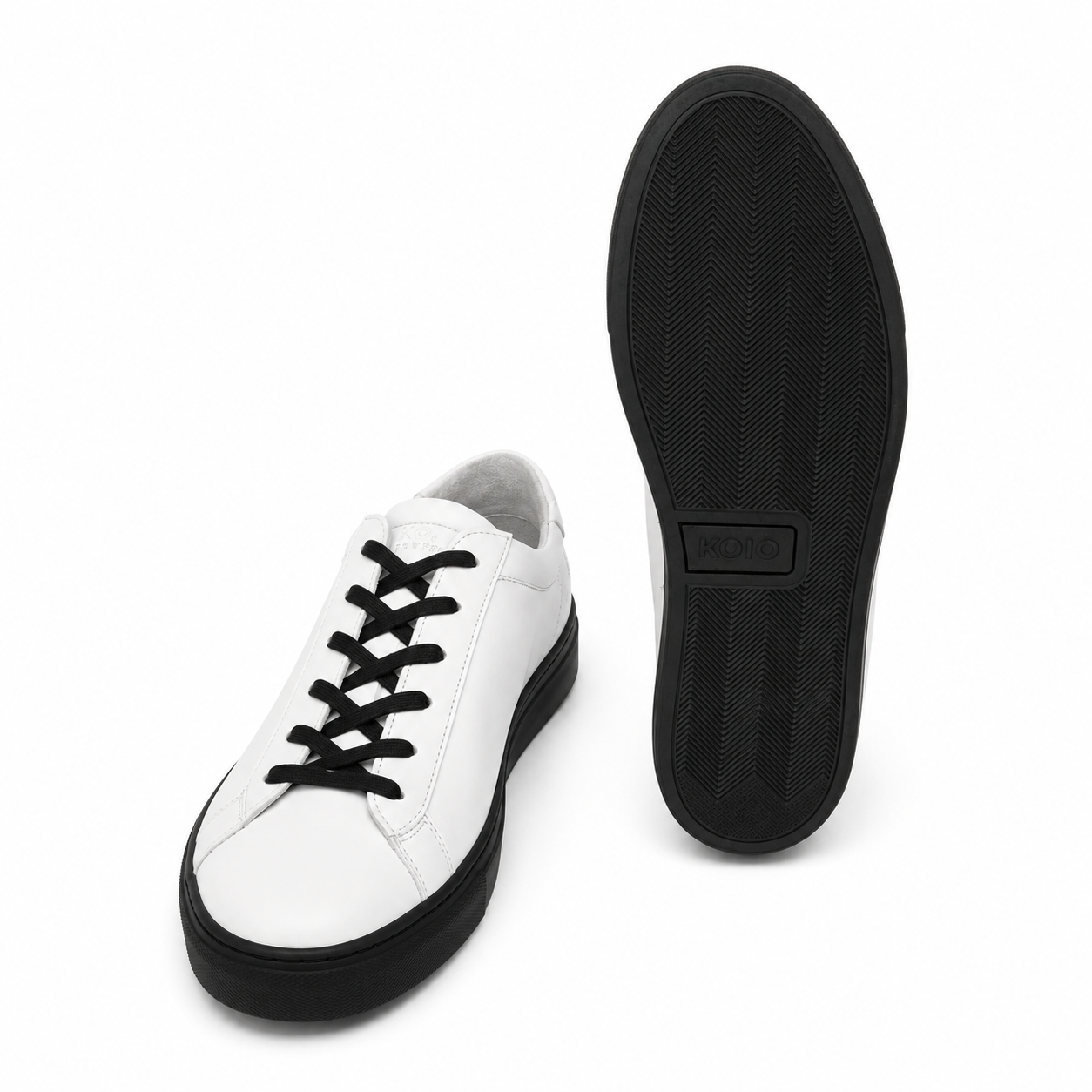KOIO Herren Sneaker Capri White on Black, Gr. 42