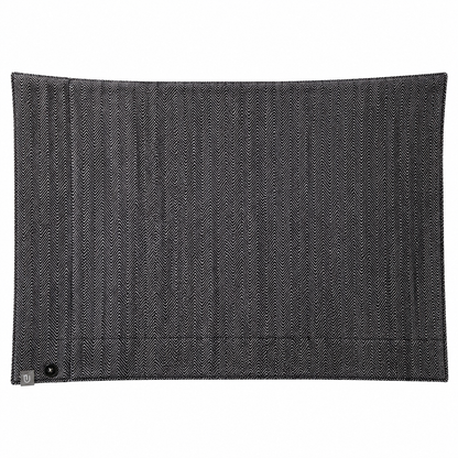 URBANARA Kissenbezug Baumwolle Dunkelgrau Dekokissen Sofakissen Kopfkissenbezug 70 × 90 cm