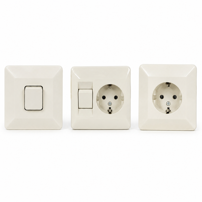 Kopp Standard Schalter & Steckdosen Unterputz Schalter, Steckdose, Steckdose mit Schalter Made in Germany