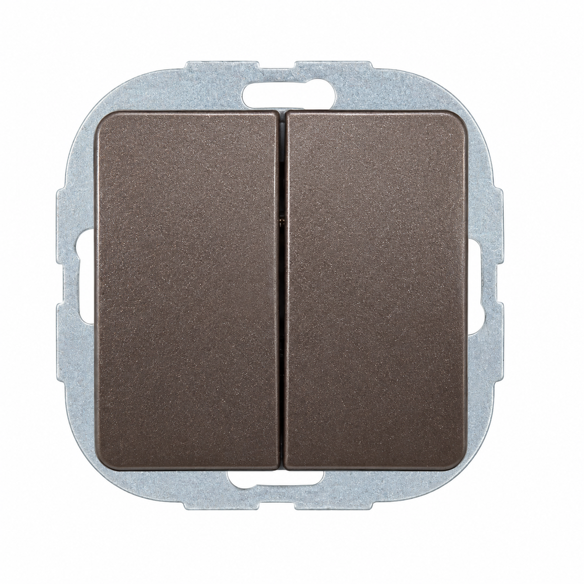 REV EVERLUXE Doppel-Wechselschalter Unterputz Braun Art. 0228362504