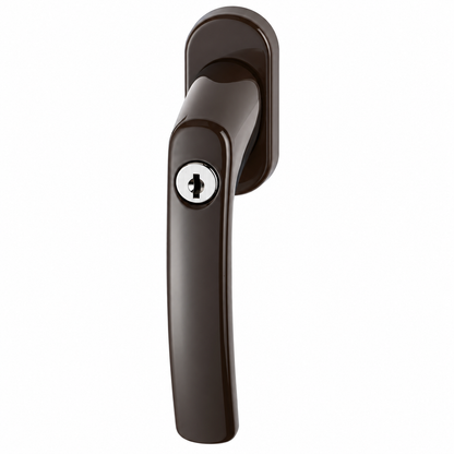 ABUS FG200 Abschließbarer Fenstergriff Braun Kindersicherung 28–40 mm