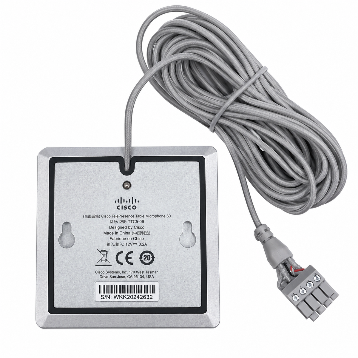 Cisco CTS-MIC-TABL60 TelePresence Table Microphone 60 Tischmikrofon Gebraucht