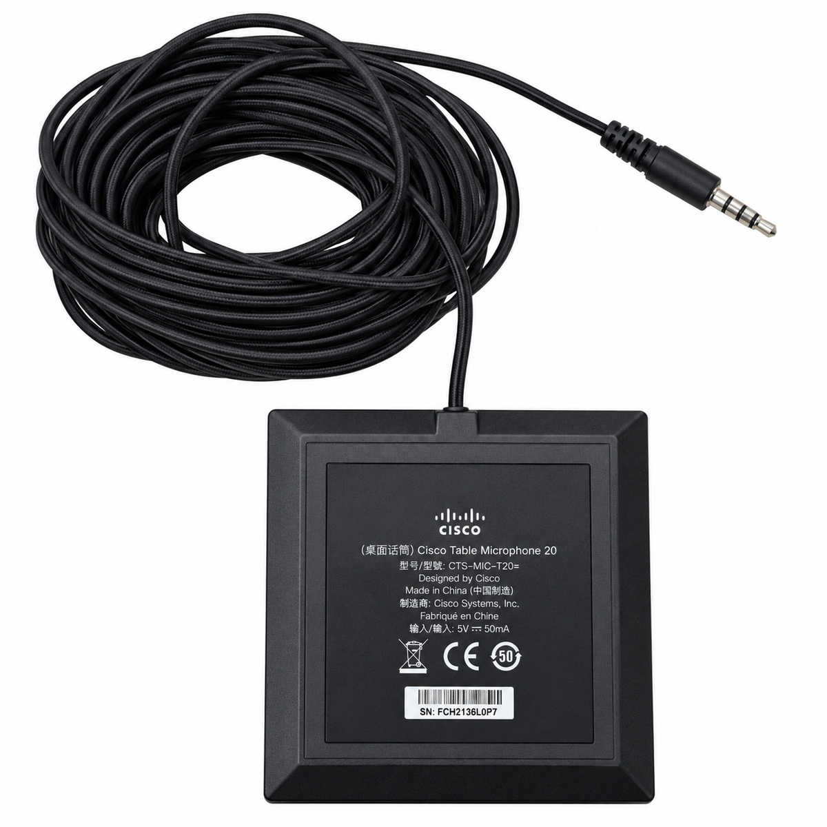 Cisco TTC5-06 Tandberg TelePresence Tischmikrofon C20 SX20 Konferenz Mikrofon