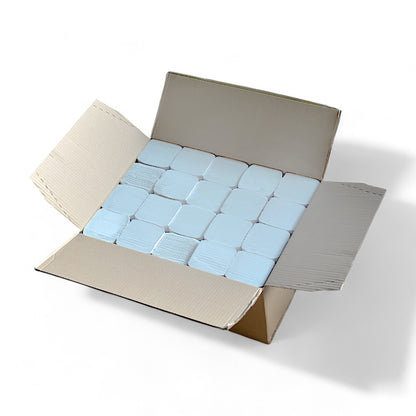 4000 Blatt Papierhandtücher V-Falz 24,5x21,5cm 2-lagig recycling Offweiß Falttücher