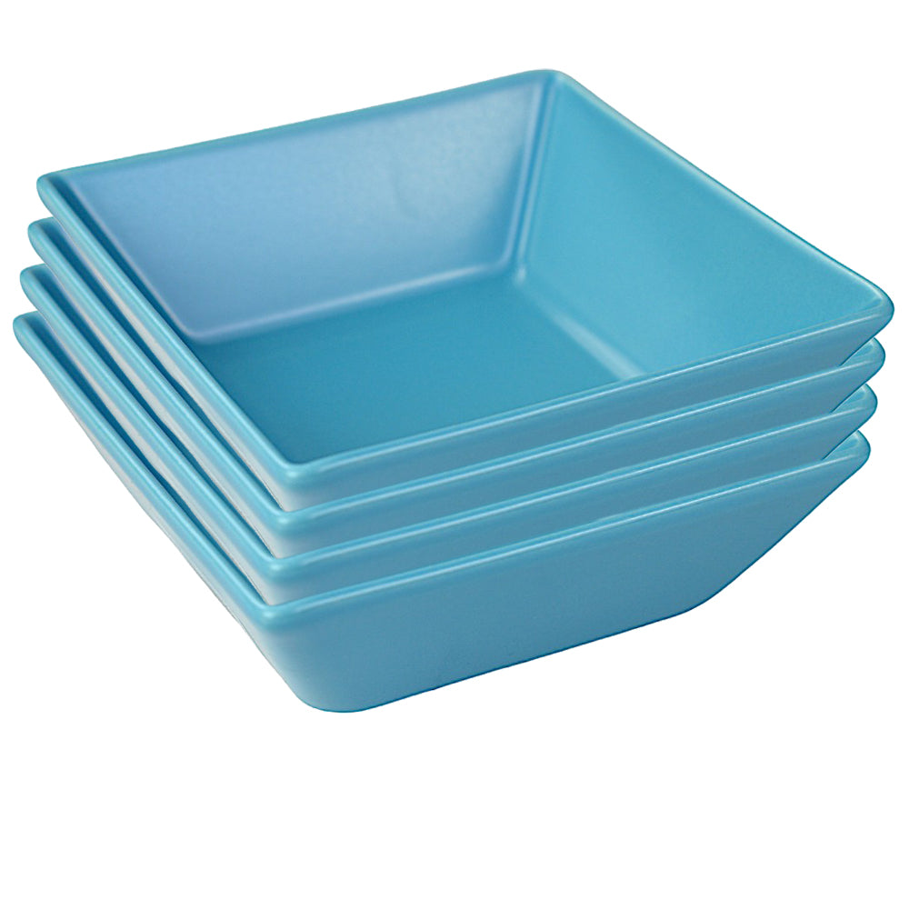 Elite Mediterran Schüssel hellblau, 13 x 13 x 5 cm, 4er Set