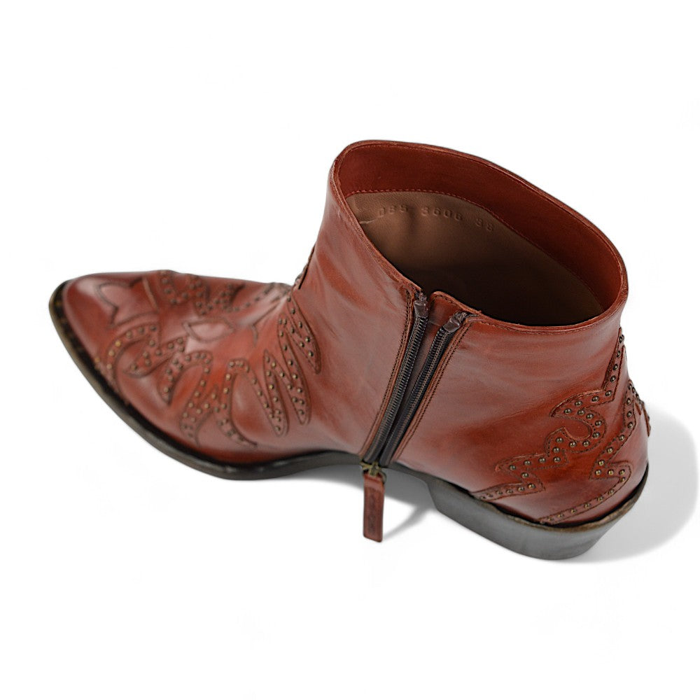 Sartore Parma Carmine Damen Western-Boots, Kirschrot, Gr. 38