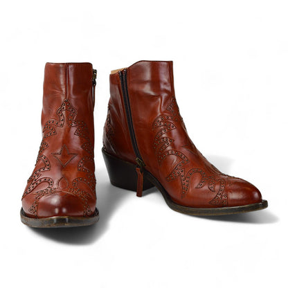 Sartore Parma Carmine Damen Western-Boots, Kirschrot, Gr. 38