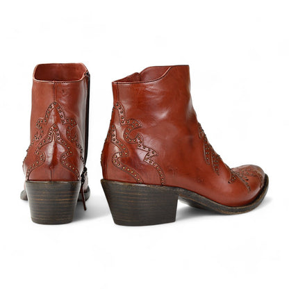 Sartore Parma Carmine Damen Western-Boots, Kirschrot, Gr. 38