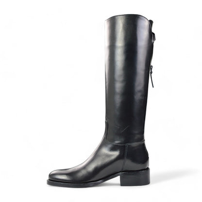 Sartore Parma Nero Rennes Damen Langschaftstiefel, Schwarz Gr. 35