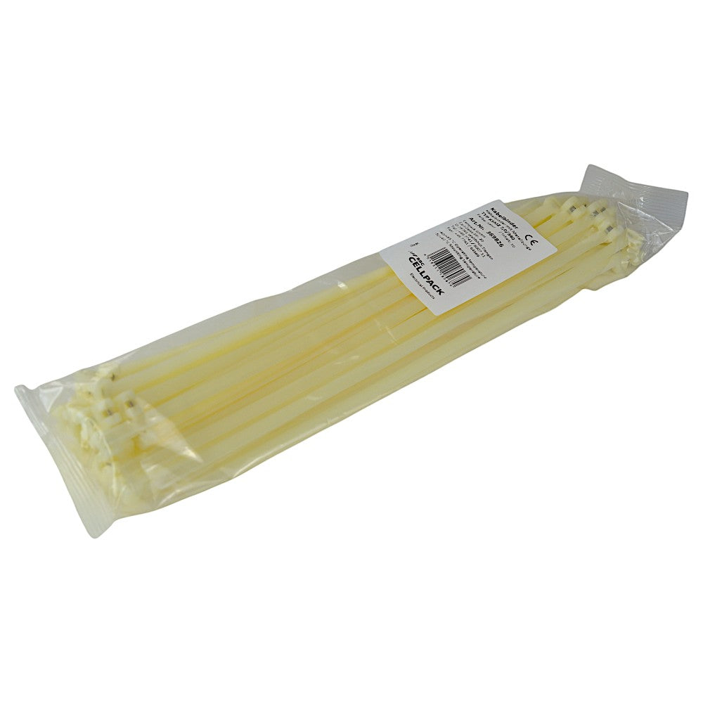 Cellpack Kabelbinder mit Metallzunge KSMZ 7,0x340 mm, natur, VPE 50