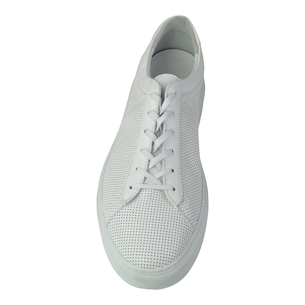 Koio Capri Triple White Perforiert Herren Snkeaker Gr. 49