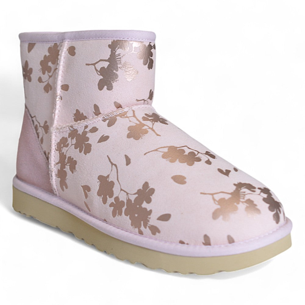 UGG Damen Classic Mini Floral Foil Stiefel, Gr. 41