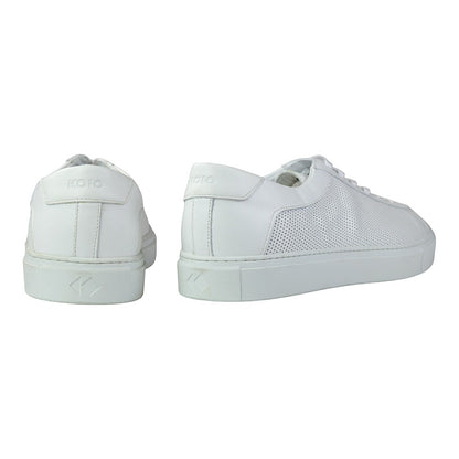 Koio Capri Triple White Perforiert Herren Snkeaker Gr. 49