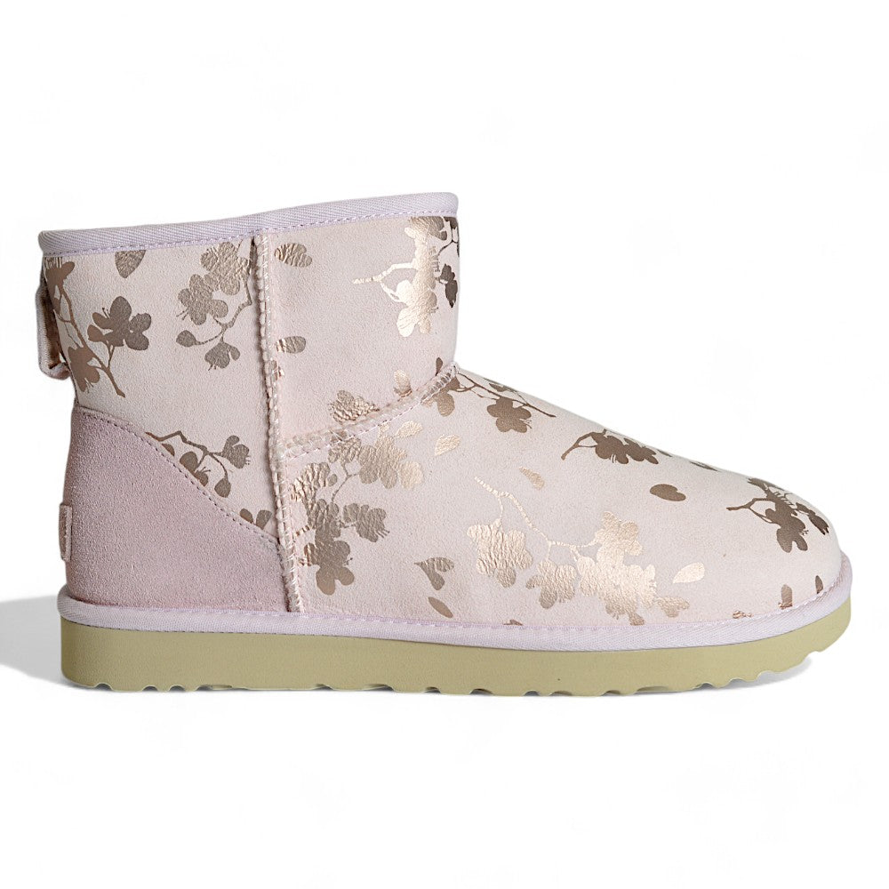 UGG Damen Classic Mini Floral Foil Stiefel, Gr. 41