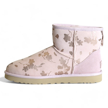 UGG Damen Classic Mini Floral Foil Stiefel, Gr. 41