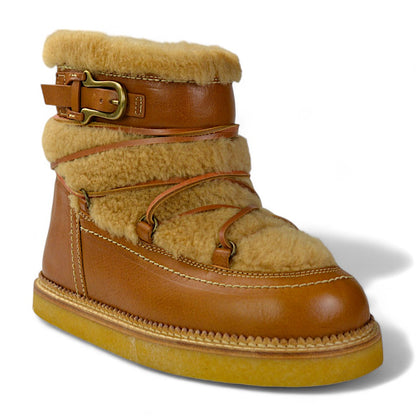 Sartore Toscana Vol. Cuoio/Merinos Damen Eskimo Boots Gr. 36