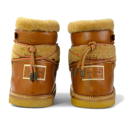 Sartore Toscana Vol. Cuoio/Merinos Damen Eskimo Boots Gr. 36