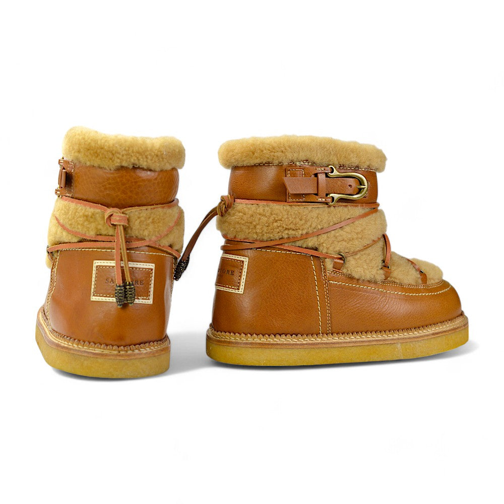 Sartore Toscana Vol. Cuoio/Merinos Damen Eskimo Boots Gr. 36