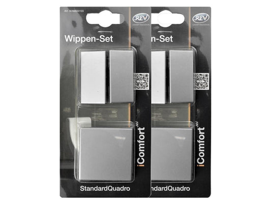 REV Ritter Wippen Set  Silber Standard Quadro