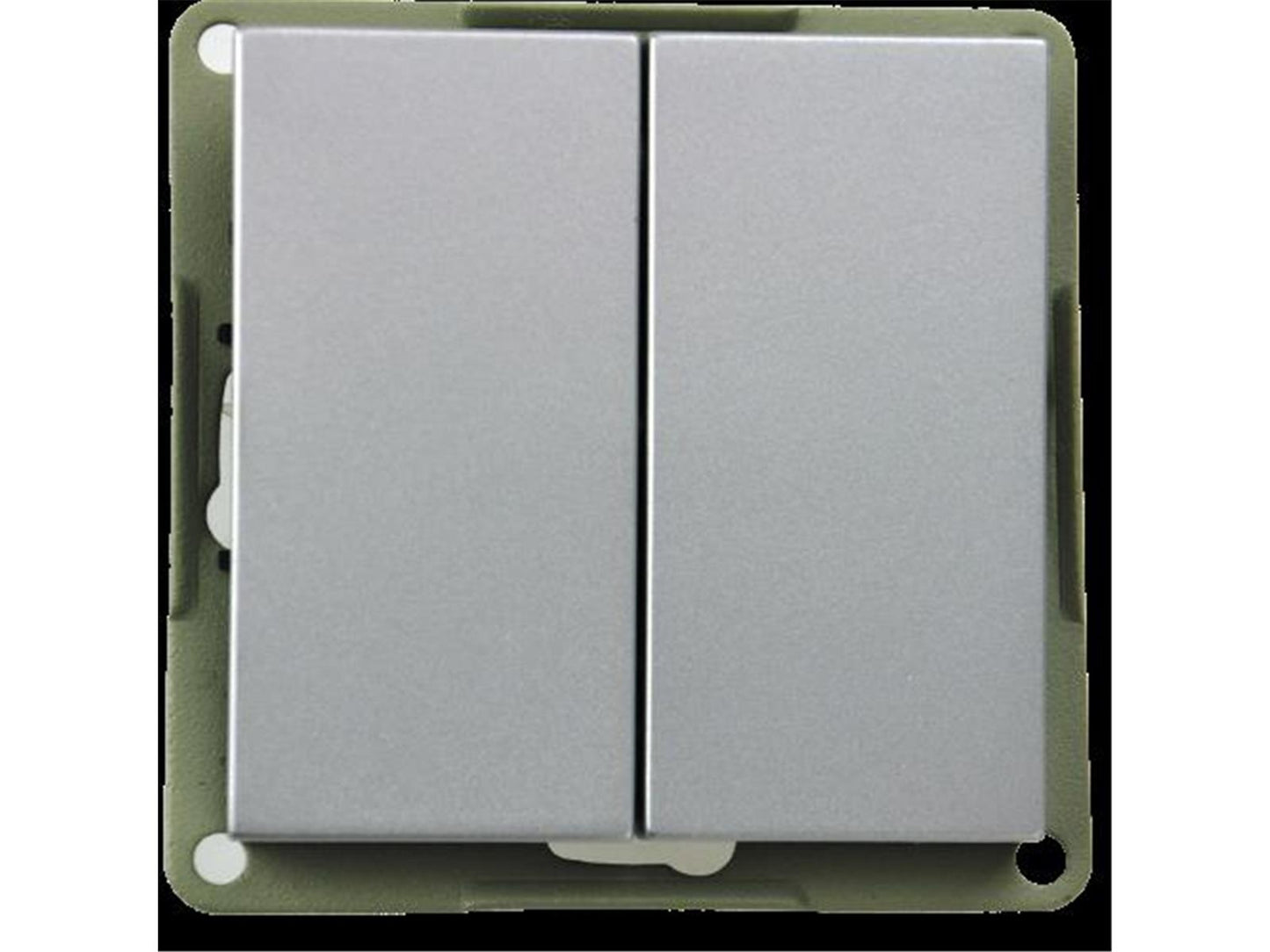 Virgo Schalter Steckdosen Unterputz Serieschalter weiß/silber/braun