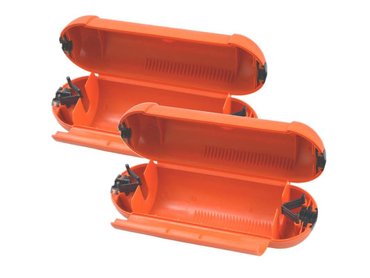 2er Set REV Ritter Safe-Box 44089 Orange Spritzwasserschutz