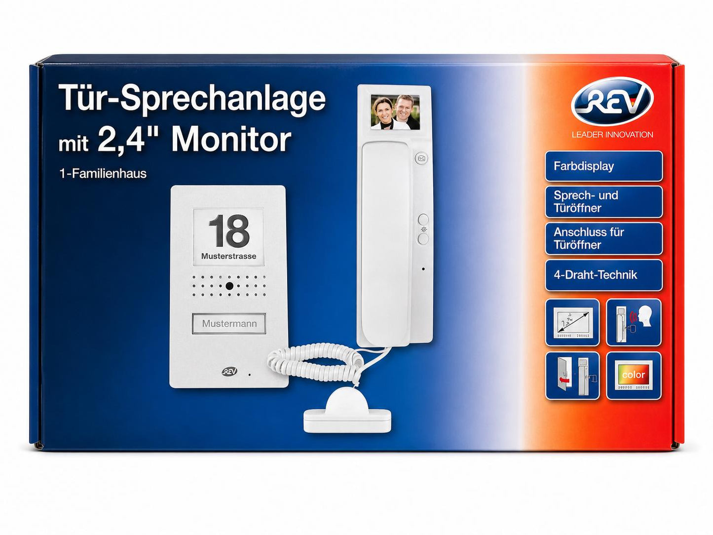 REV Farb-Video Türsprechanlage Gegensprechanlage Klingel 003017108