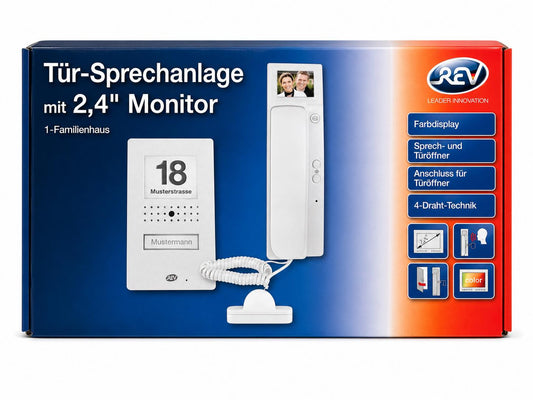 REV Farb-Video Türsprechanlage Gegensprechanlage Klingel 003017108