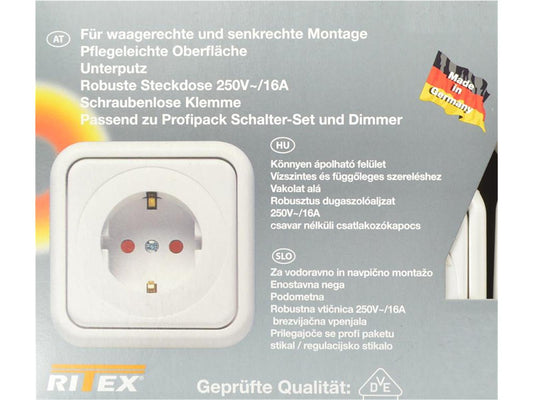 Profipack 6 Steckdosen 6 Rahmen 3 Zweichfachrahmen Unterputz