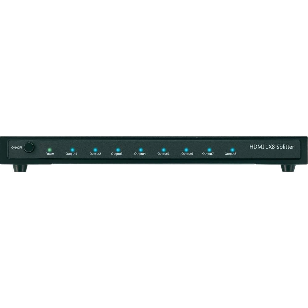 8 Port HDMI Splitter Verteiler 1x8 Full HD 1080p 3D für TV Beamer