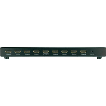 8 Port HDMI Splitter Verteiler 1x8 Full HD 1080p 3D für TV Beamer