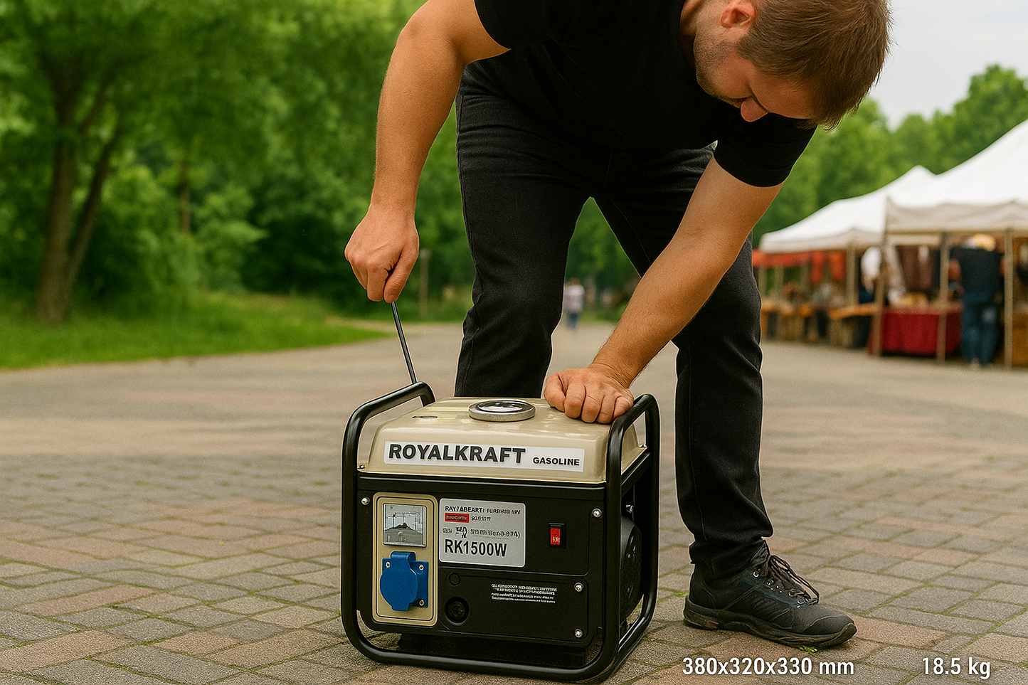 Royalkraft Generator RK1500W, portable