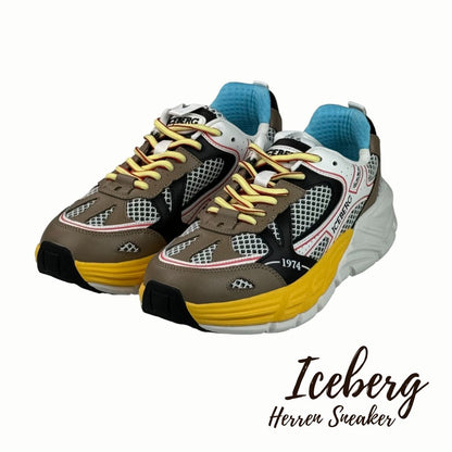 Iceberg Herren Sneaker Comb Dali Weiß