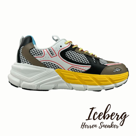 Iceberg Herren Sneaker Comb Dali Weiß