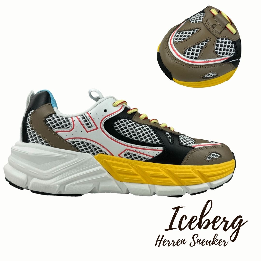 Iceberg Herren Sneaker Comb Dali Weiß