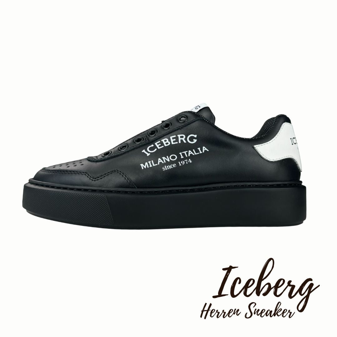 Iceberg Herren Schuhe Comb Milano Nero Schwarz Größe 37 EU