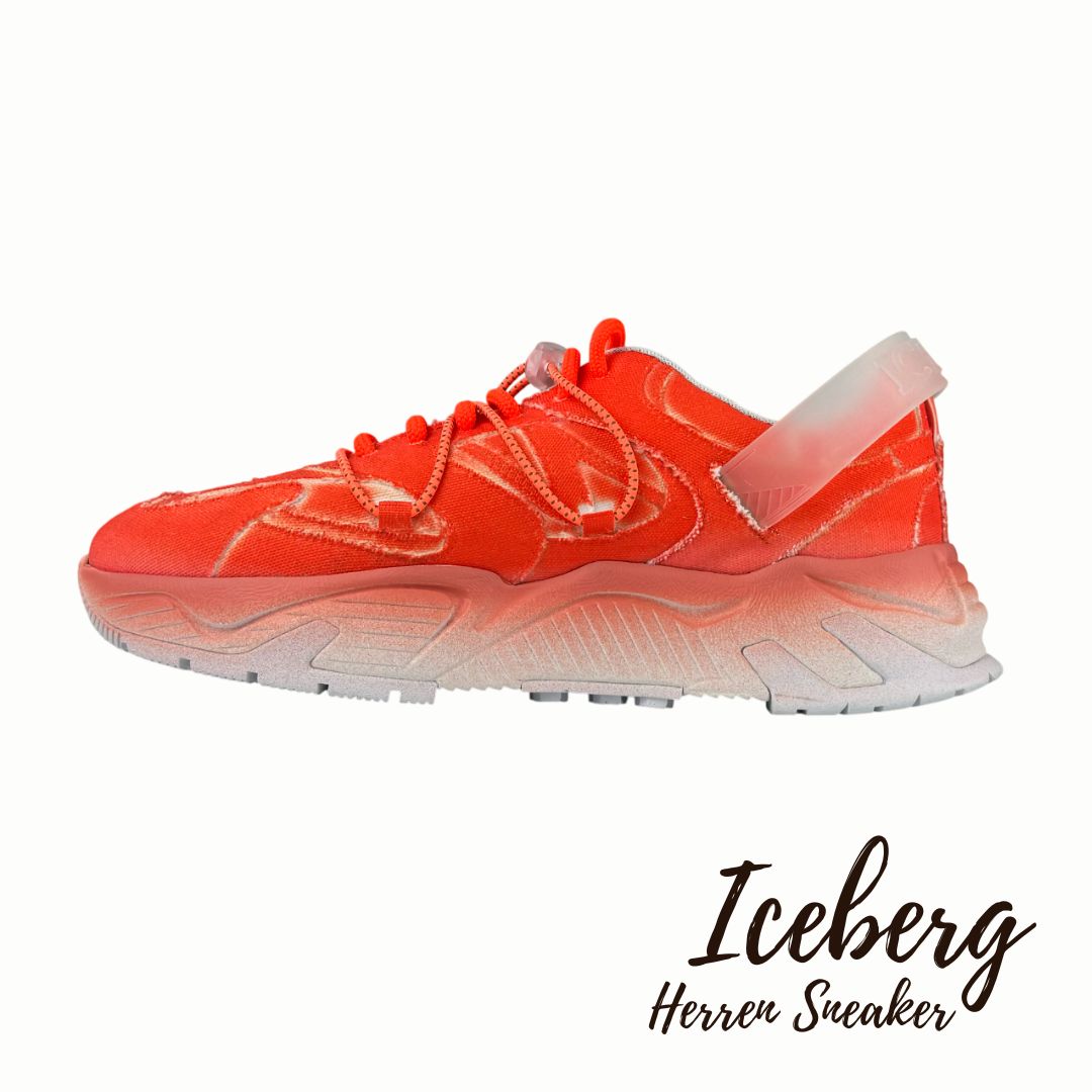 Iceberg Herren Sneaker Schuhe Orange Gr: 42EU