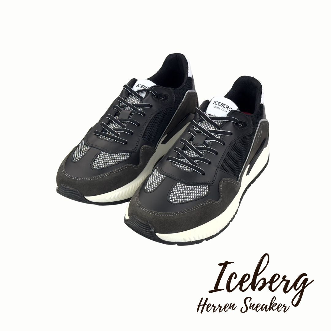 Iceberg Herren Sneaker Comb Eclipse Schwarz