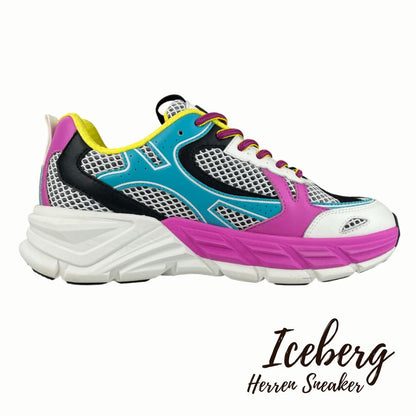 Iceberg Herren Sneaker Lila/Weiß Mehrfarbbig