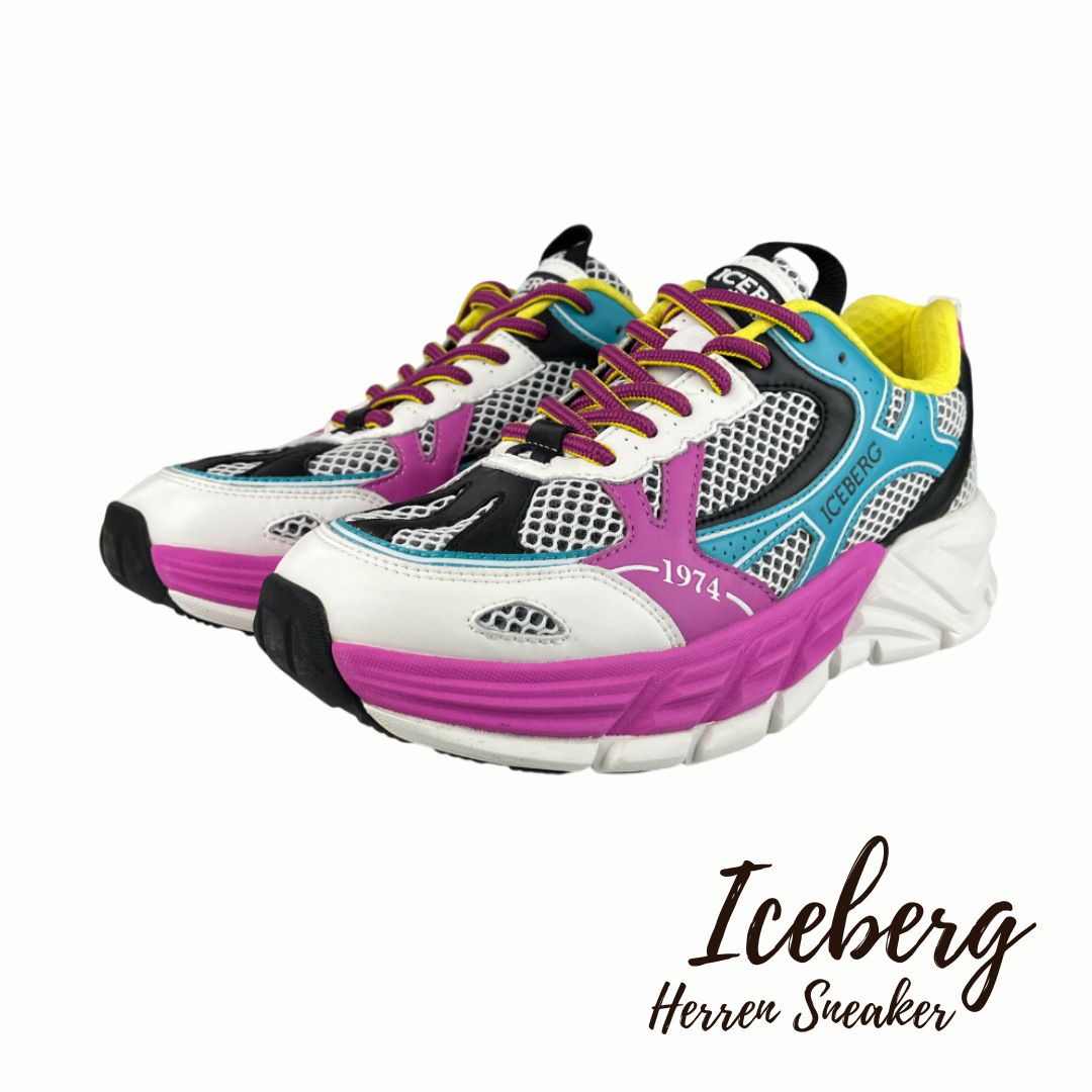 Iceberg Herren Sneaker Lila/Weiß Mehrfarbbig