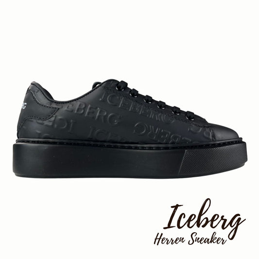 Iceberg Damen Nero All over Black Sneaker