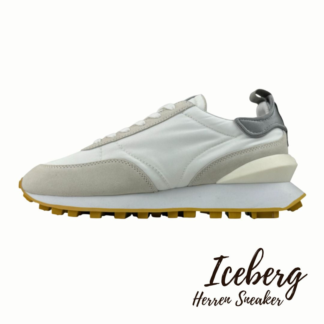 Iceberg Herren Sneaker Weiß/Silber Gr:40 EU