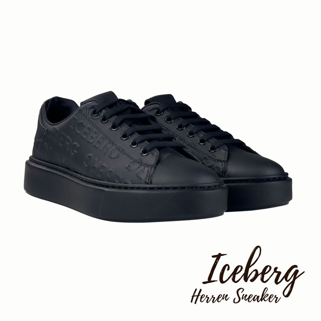 Iceberg Damen Nero All over Black Sneaker