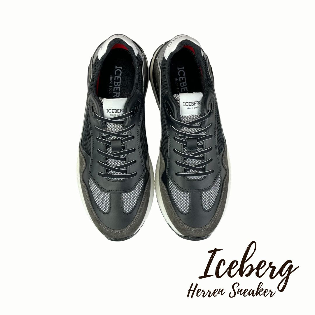 Iceberg Herren Sneaker Comb Eclipse Schwarz