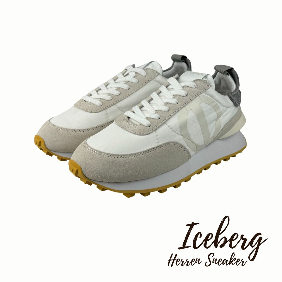 Iceberg Herren Sneaker Weiß/Silber Gr:40 EU