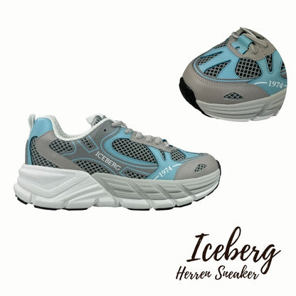 Iceberg Herren Sneaker Comb Hockney Grau