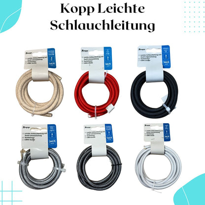 Kopp Textilleitung, rund, mit Ummantelung 2,0 m F3x0,75mm